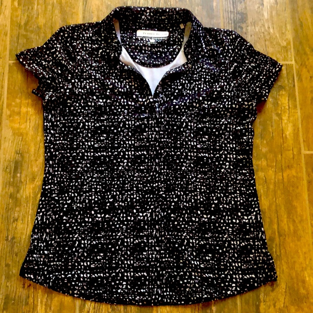 Pebble Beach Ladies Dry Luxe Performance Polo Golf Shirt